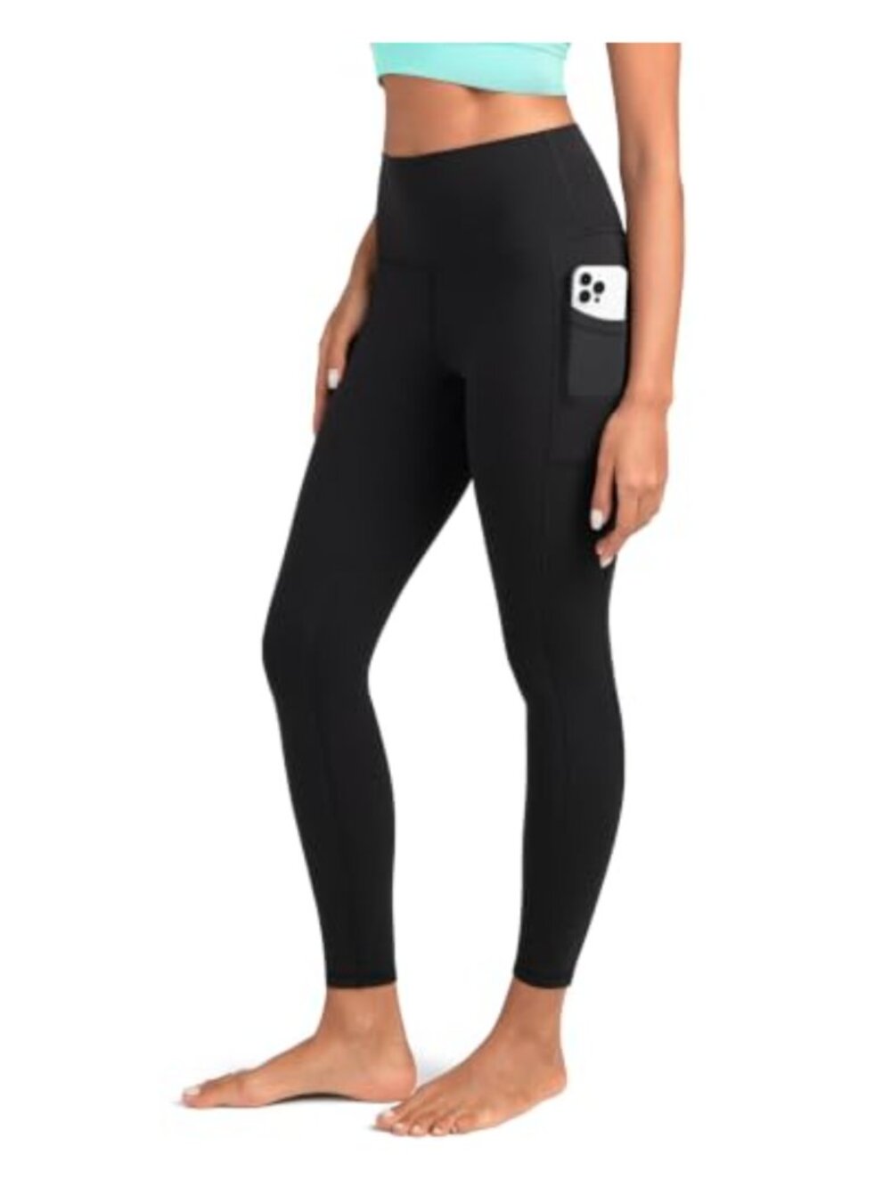 High Waisted Tummy Control 7/8 Leggings with Pockets Yoga Pants